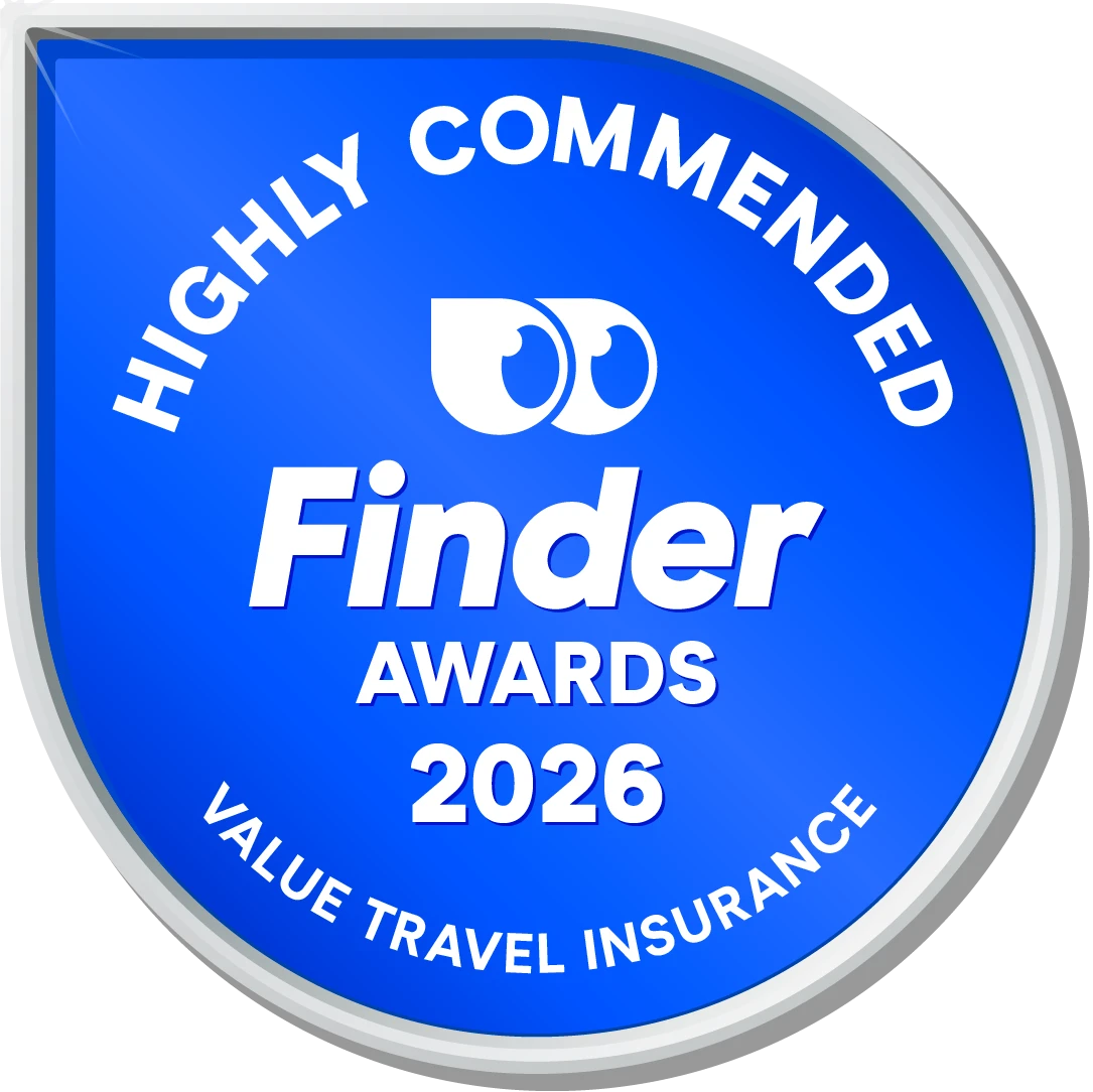 Finder Award 2026 — Highly Commended Value Travel Insurance